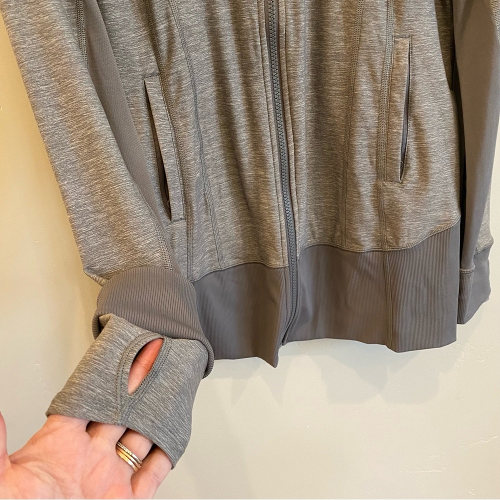 LULULEMON Daily Practice Jacket Heathered Slate Grey - Picture 8 of 16
